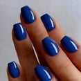 thumbnail image 1 of Uñas postizas JOYVVEW azul real cortas cuadradas 30 piezas, 1 of 7