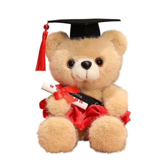 Aoznliie Graduation Teddy Bear Gift 2026 with Cap and Gown, Cute Doctoral Bear Plush Toy 7 In Soft Stuffed Animal for Graduation Gift for Her Him