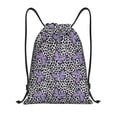 thumbnail image 1 of Xecao Purple Butterflies Pattern Sports Drawstring Backpack - String Swim Gym Bag with Wet Proof Pocket for Women&Men-Small, 1 of 6