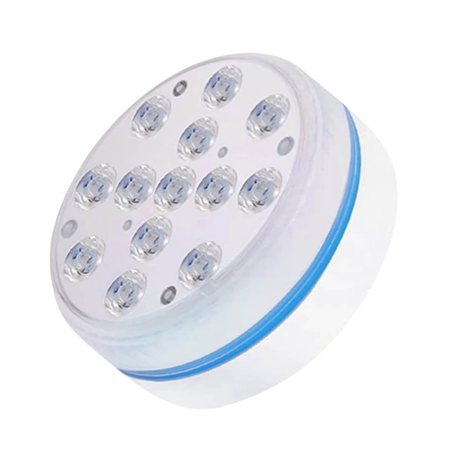 Lumières Led Submersibles avec Télécommande Lumières de Bassin Submersibles Télécommande 13 Led Rgb Lumineux Led Double Batterie Lumières Led avec Télécommande Lumières de Bassin Led sous-Marines Télécommande