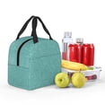 thumbnail image 5 of Sikiie Teal Green Glitter Lunch Bag for Women & Men Adult Insulated Lunch Box, Food Lunch Containers Lunch Tote Bags for Work, Travel, Outdoor, 5 of 8