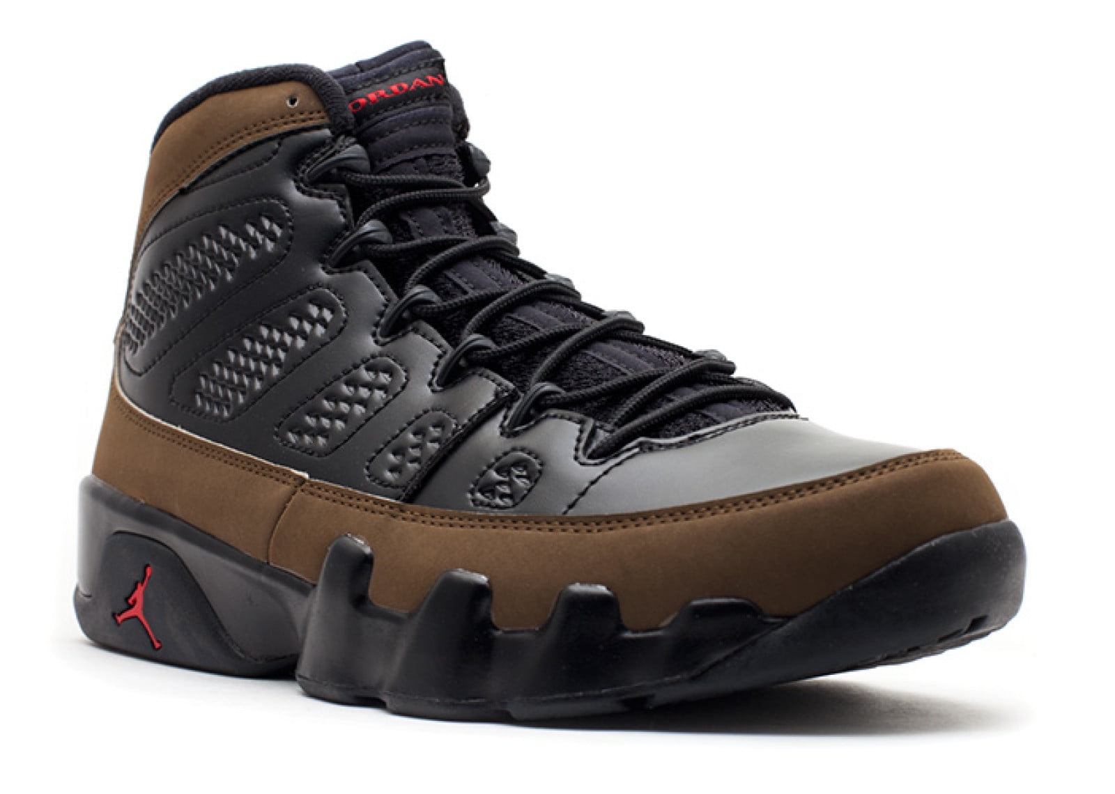 green and brown jordan 9