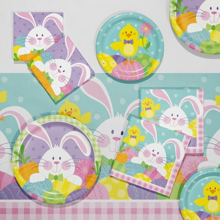 Creative Converting Bright Easter Bunny Party Supplies Kit 49 Count