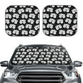 thumbnail image 6 of Lsque Cool Car 2 PCS Windshield Sun Shade | CarFoldable Window Covers | Car Accessories Reflect UV for Universal Cars SUV Truck | Small, 6 of 7