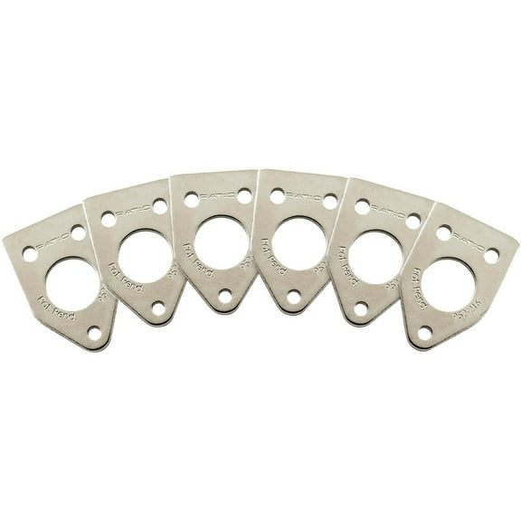 Graph Tech Ratio InvisoMatch Installation Plates (Pack of 6) Nickel