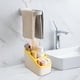 thumbnail image 5 of Estantería de almacenamiento grande, caja de uso múltiple, 3 compartimentos amplios, organizador de espacio, ideal para dormitorio, metal resistente, 2 niveles, fácil de mover, alta, 5 of 9