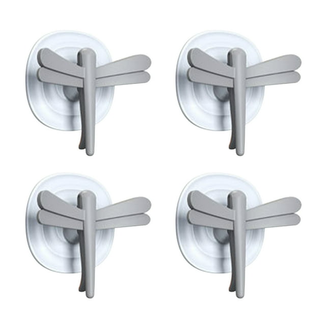 Agiferg Multifunctional Food Sealing Clip Hook Free Punching Sticky Hook Refrigerator Magnetic Suction Strong Wire Organizer Hook