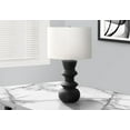 thumbnail image 1 of Monarch Specialties Lighting, 26"h, Table Lamp, Black Ceramic, Ivory / Cream Shade, Contemporary, 1 of 4