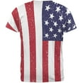 thumbnail image 2 of 4th of July American Flag Distressed All Over Adult T-Shirt - Large, 2 of 2