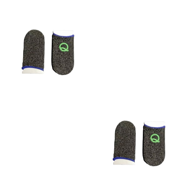 Sidaley 2 piezas controlador móvil luminoso dedos cuna transpirable sensible Universal a prueba de sudor guantes de juego suministros para Azul 2piezas