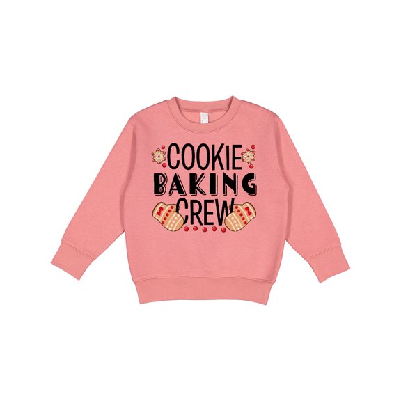 Inktastic Christmas Cookie Baking Crew with Oven Mitts Toddler Sweatshirt