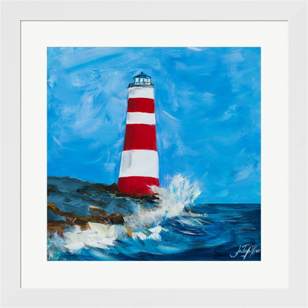The Lighthouses II by Julie DeRice, Framed Wall Art, 19.75W x 19.75H