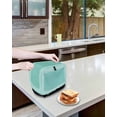 thumbnail image 3 of Bluish Green Retro Greek Key Toaster Cover 2 Slice, Small Kitchen Appliance Covers, Greece Ancient Rustic Geometric Toaster Oven Cover with Loop, Bread Machine Cover Polyester Dust Cover Protection, 3 of 4