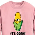 thumbnail image 2 of Instant Message - It's Corn - Toddler & Youth Crewneck Fleece Sweatshirt, 2 of 5