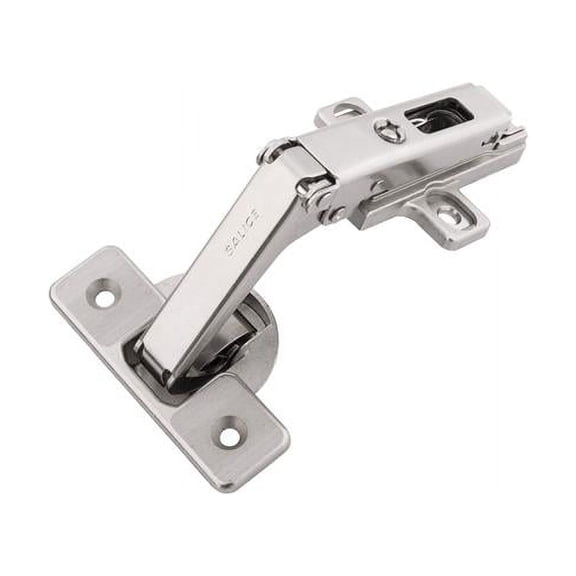 Hickory Hardware HH75110-14 Concealed Frameless Pie Corner Self-Close Clip On Hinge, Polished Nickel Finish - Pack of 2