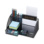 Mind Reader Desktop Organizer, File Storage, Accessory Storage, Workspace, Office, Metal, Black
