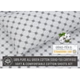thumbnail image 4 of RUVANTI 100% Cotton Sheets Full Size Bed Set - 300 Thread Count Silky Soft Sateen Weave, Cooling, Lightweight & Breathable, 16" Deep Pocket, Durable & Luxury Satin-Like, 4 Piece, Damask Snowflake, 4 of 9