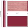 thumbnail image 7 of Reversible Geometric Wrapping Paper, 17 Inch x 33 Feet (47 sq.ft) Greek Key Pattern and Solid Red Design for Christmas, Holiday, Season Party Celebration, 7 of 7