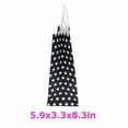 thumbnail image 6 of 12 White Polka Dots Holiday Gifts Bags In 5.9X3.3X8.3In (Black), 6 of 6