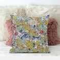 thumbnail image 3 of Flying Floral Paisley Throw Pillow with Removable Cover in Blue Yellow 16x16, 3 of 5