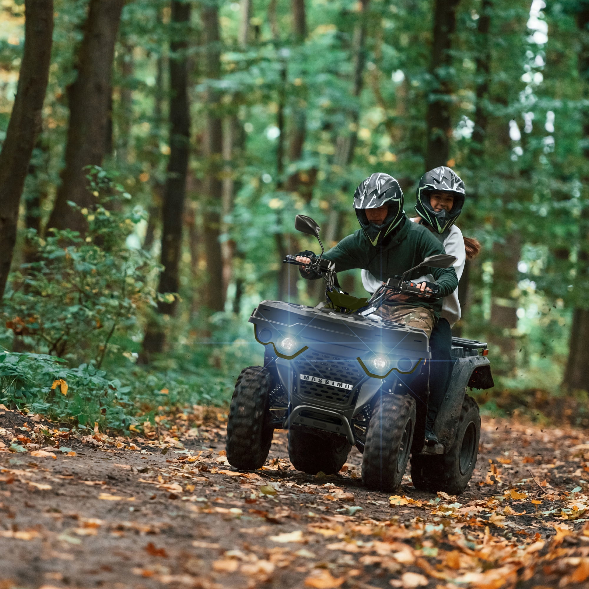Massimo MSA210 Adult ATV 177cc Quad All-Terrain Vehicle - Green