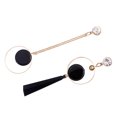 thumbnail image 3 of Pendientes Sonducket colgantes asimétricos geométricos de aleación plata para mujer oro, 3 of 6