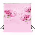 thumbnail image 2 of HelloDecor 5x7ft Spring Flower Photography Backdrops for Photographers Red Flower Pink Wall Photo Studio Props Background, 2 of 4