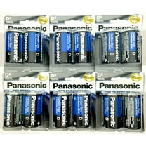 12Pc Size D Panasonic Batteries Super Heavy Duty Power Zinc Carbon