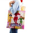 thumbnail image 4 of Totally Spies Bolso de tela con estampado de lienzo para mujer, bolsa de compras reutilizable y estética, con cremallera interior, regalo para mujer,40*45cm., 4 of 6