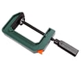 Woodworking Quick-Release Hand Clamp – 6″ F-Style Bar Clamp With Micro-Adjustment, Carbon Steel Guide Rail, Soft Rubber Jaws, Spreader Function