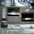 thumbnail image 5 of Alla Lighting S-HCR 9003 H4 LED Headlight Bulbs 10000Lm Xtreme Super Bright 6000K-6500K Xenon White HB2 Replacement for Cars, Motorcycles, 5 of 10