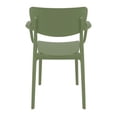 thumbnail image 5 of Compamia Lisa Dining Arm Chair in Olive Green finish, 5 of 7