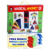 Magical Magnets Toys For Kids Stacking 77 PC Educational Construction Set Building Blocks Triangles Rhombs The Mill
