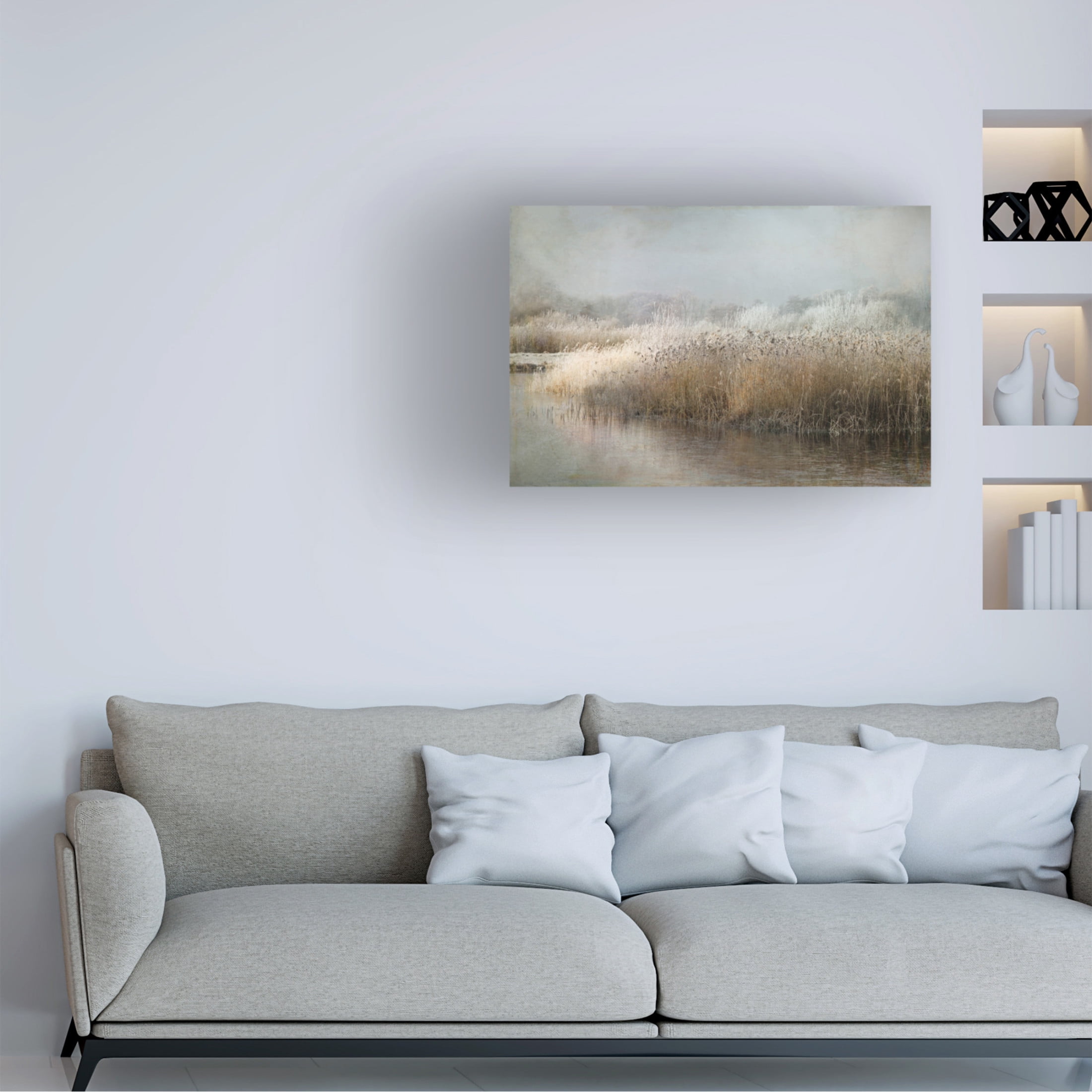 Canvas Wall Art - Nel Talen 'Wintermorning' Wall Art for Living Room, Bedroom, or Office D?cor by Trademark Fine Art - 47 x 30 Inches