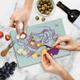 thumbnail image 5 of Zodiac Gemini Cutting Board, Young Teenage Girl on Pink Looking at Herself in the Mirror, Decorative Tempered Glass Cutting and Serving Board, Small Size, Pale Pink Purple, by Ambesonne, 5 of 5