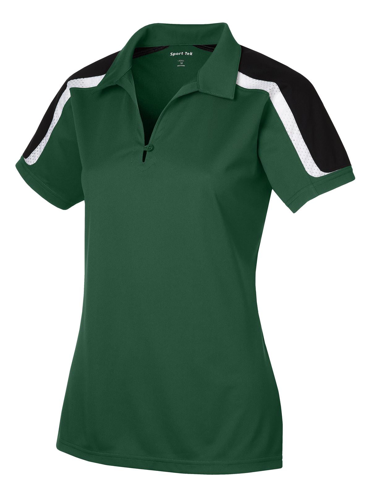 Forest Green/Black. Sport-Tek½ Tricolor Shoulder Micropique Sport-Wick½ Polo 