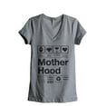 thumbnail image 1 of Motherhood Contents Women's Fashion Relaxed V-Neck T-Shirt Tee Heather Grey Large, 1 of 3