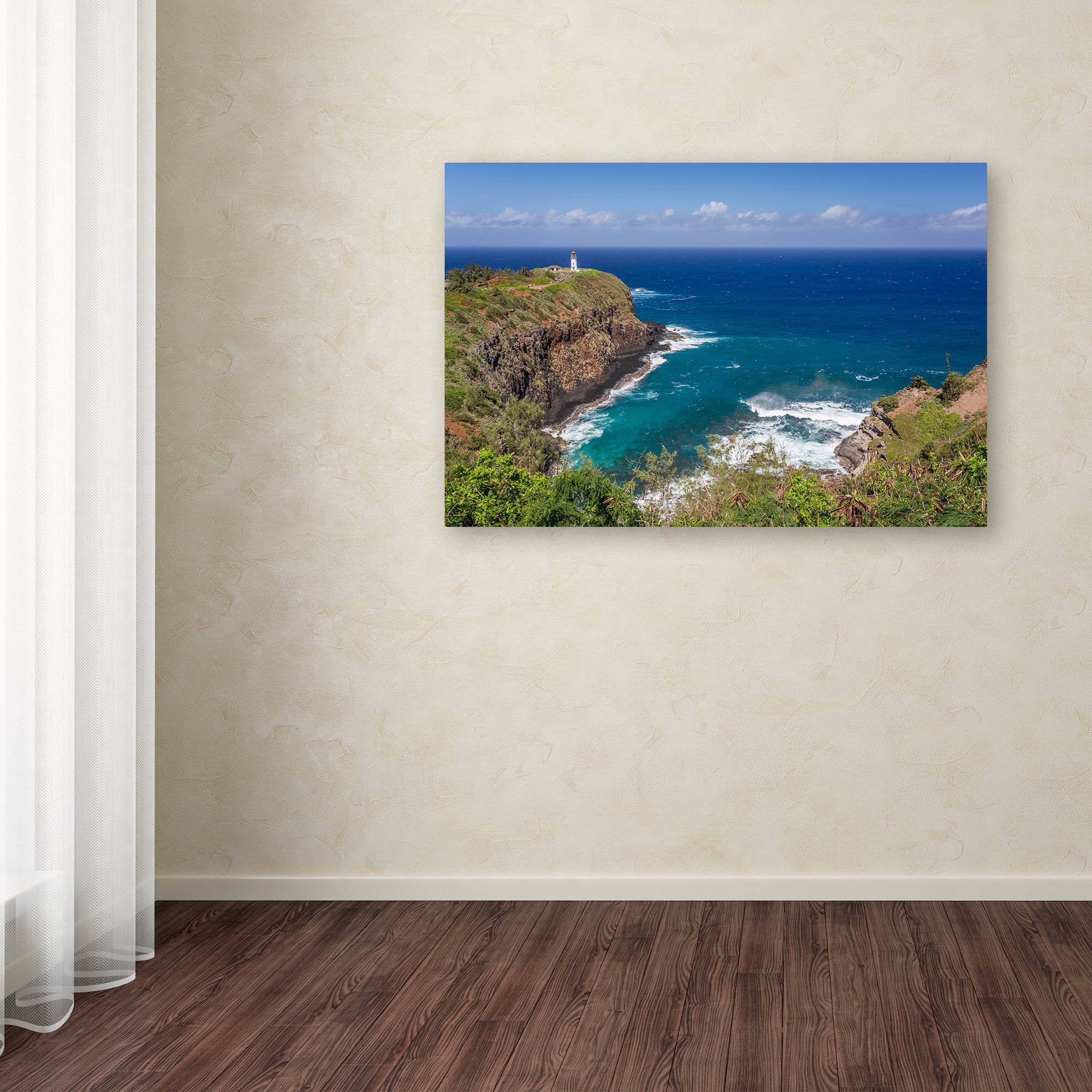Trademark Fine Art 'Kilauea Lighthouse' Canvas Art by Pierre Leclerc