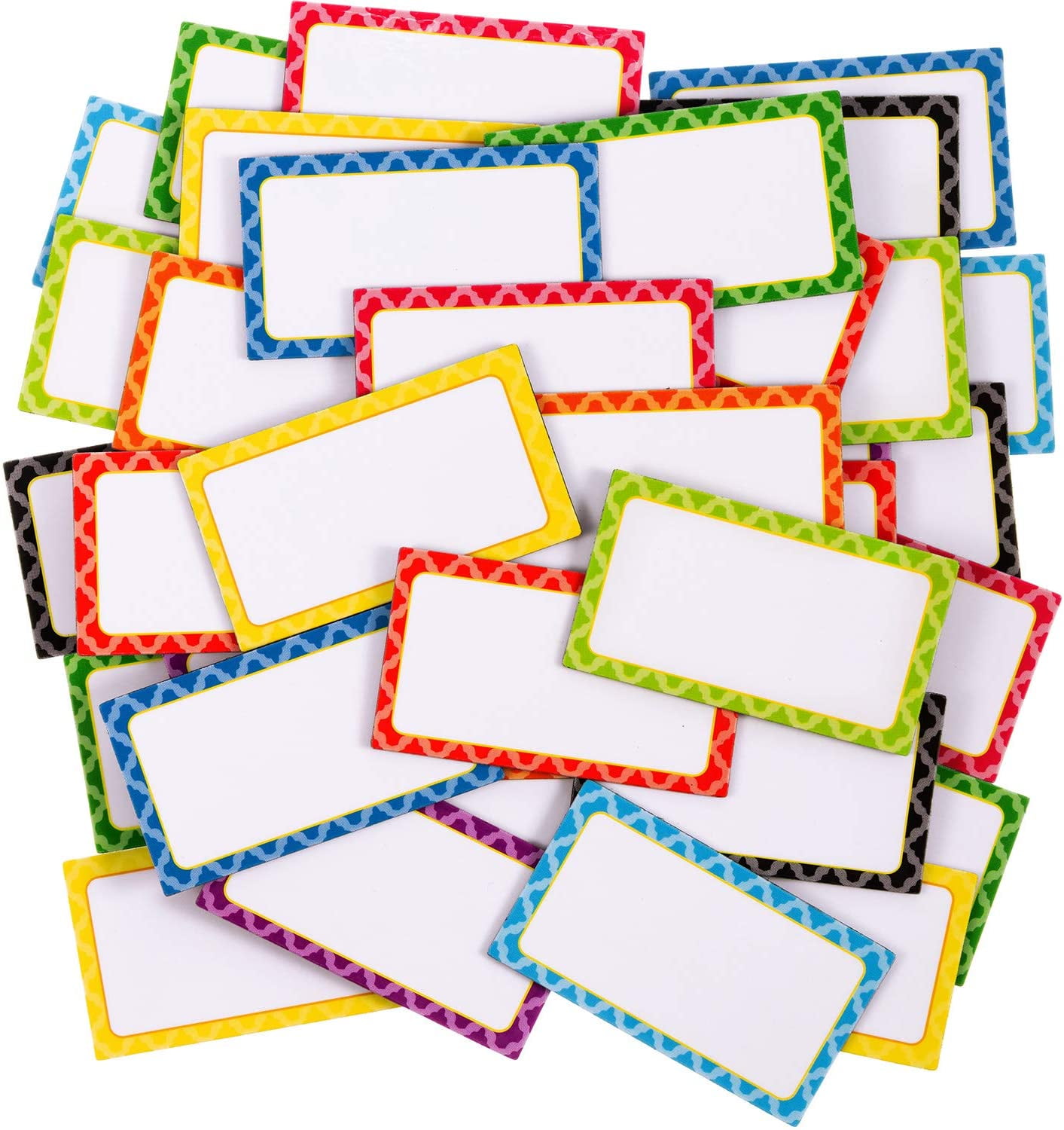AllPurpose Labels 2.1 x 1.2 Inch 8 Colors 40 Pieces Dry Erase