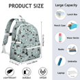 thumbnail image 6 of Black Corgi Backpack for School,Cute School Bag,Schoolbag with Adjustable Shoulder Straps & Padded Back,13.4"x11"x4.7", 6 of 6