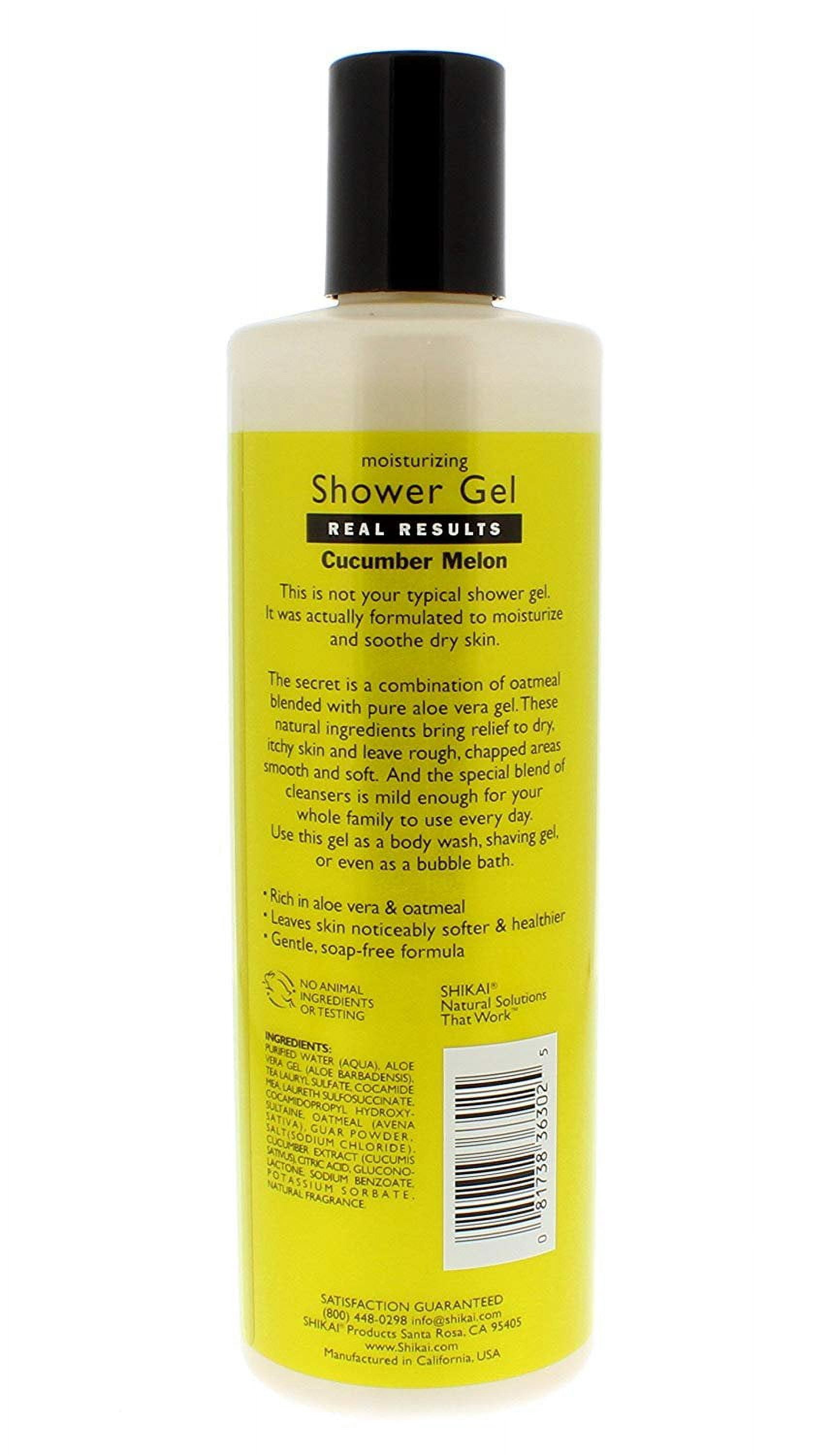 Shikai Products Shower Gel - Cucumber Melon - 12 Oz - Pack of 2