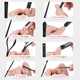 thumbnail image 2 of Set de manicura, kit de pedicura, cortaúñas, kit de aseo profesional, herramientas para uñas con lujoso estuche de viaje para hombres y mujeres, 2 of 5