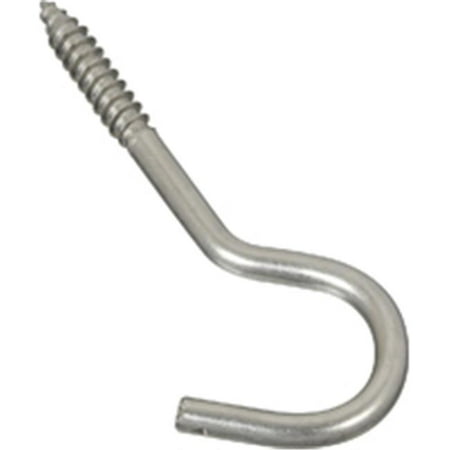 

220814 .37 x 4.37 Screw Hook Stainless Steel