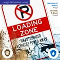 thumbnail image 4 of No Parking Symbol Sign, Loading Zone Sign, 24x36 Corrugated Plastic, 4 of 7
