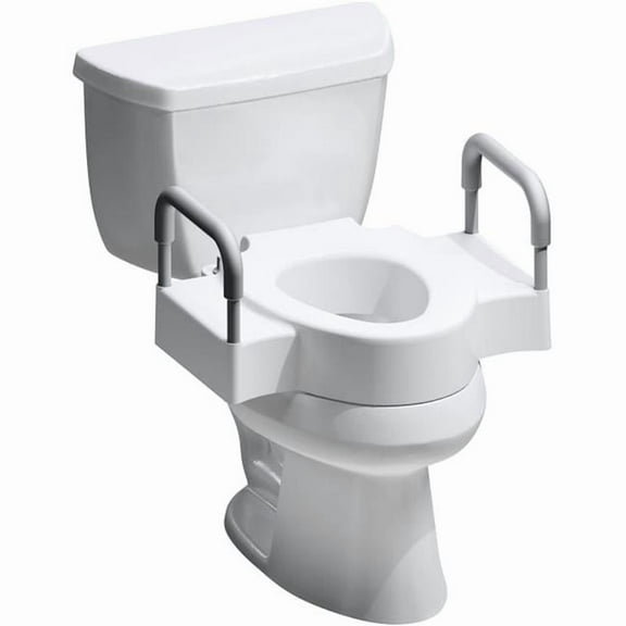 Clean Shield Round Polypropylene Toilet Riser, White