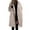 Beige, variant on WENWU Women's Double Long Trench Coat Windproof Classic Lapel Slim Overcoat Toe Womens Outdoor Winter Jackets