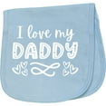 thumbnail image 2 of Inktastic I Love My Daddy with Hearts Baby Burp Cloth, 2 of 3