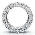 thumbnail image 3 of Pompeii 8Ct Oval Diamond Eternity RIng 14k Gold Platinum Band Lab Grown (F/G,VS1-VS2), 3 of 4