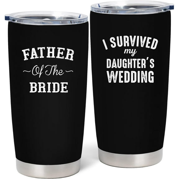 Father of The Bride Gifts, Wedding Party Gifts for Bride''s Father From Daughter, Bridal Shower Gifts for Bride''s Father, Engagement Gifts for Father of The Bride, Dad of The Bride 20oz Tumbler.