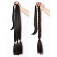 thumbnail image 3 of EGNMCR Wigs Human Hair Ponytail Braid Extensions Braid, Hair Extension Braid Synthetic Hair For Braiding Ponytail Hair Extensions, Long Hairpiece For Women 80 Cm the Headband, 3 of 3